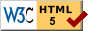 Valid HTML 5
